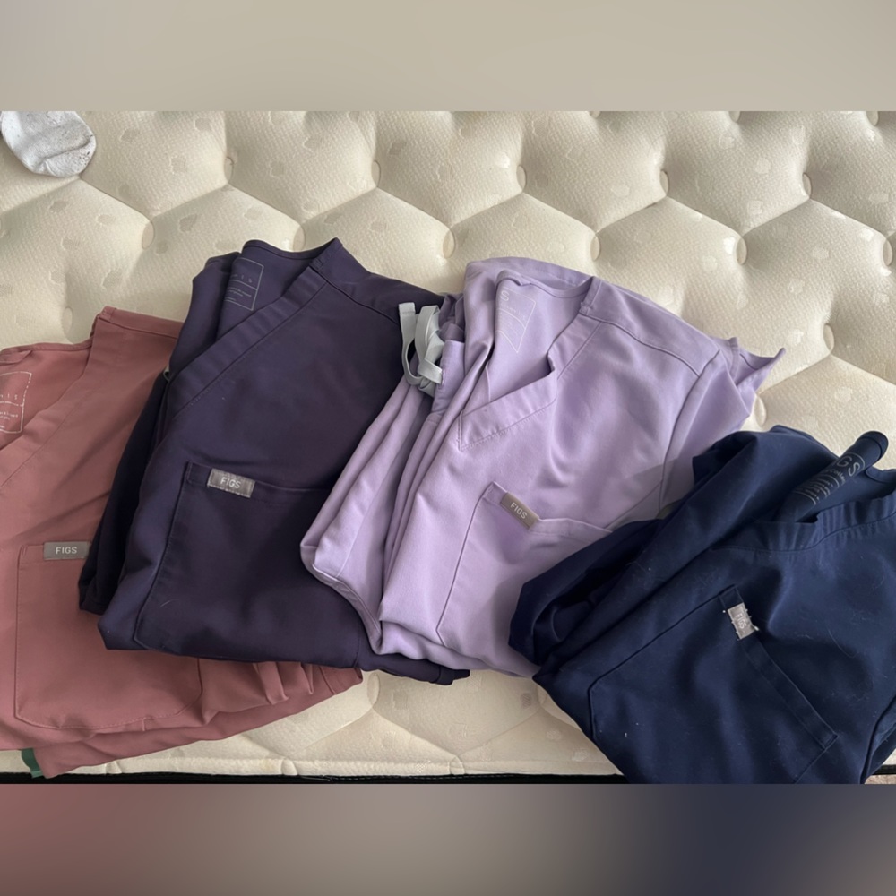 Navy blue figs scrubs